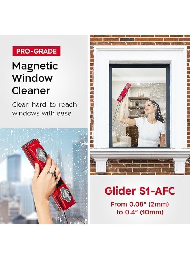 Magnetic Window Cleaner Tool | The Double-Sided Window Cleaner Tool Fits Windows 0.1"-0.4" Thick | Magnet Window Cleaner Magnetic Glass Cleaner - Image 2
